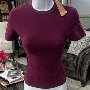 SKIMS Short Sleeve cotton jersey Tshirt